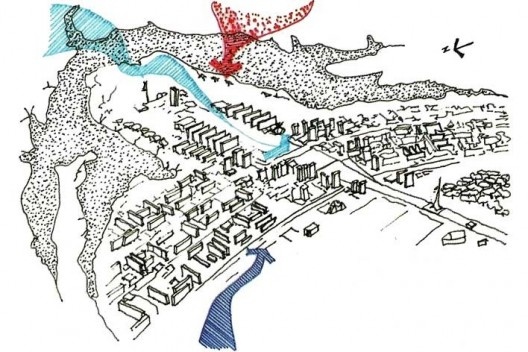 Croqui explicativo, ilustração do livro. Desenho de Marta Romero