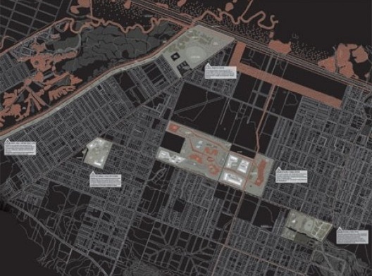 Planta geral dos parques