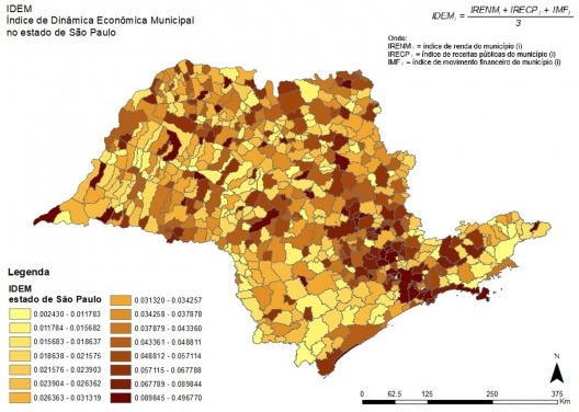 Índice de dinâmica econômica municipal, 2018