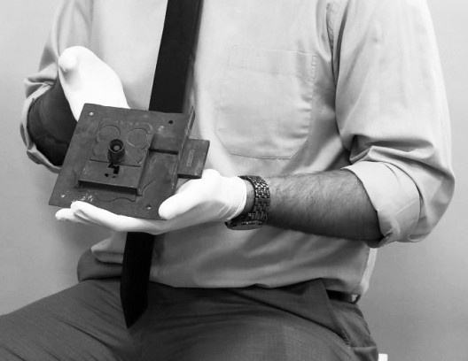 Fechadura do quarto de Dona Maria