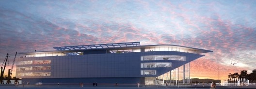 Concurso Anexo da Biblioteca Nacional, perspectiva, Rio de Janeiro, 3º lugar, arquiteto Renato Dal Pian