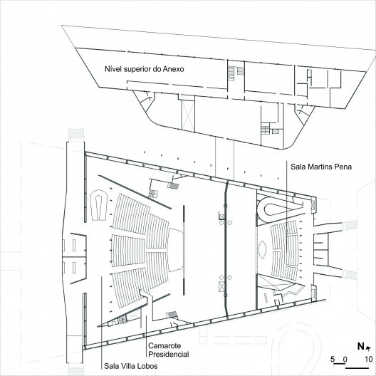 Planta baixa no nível -3.80