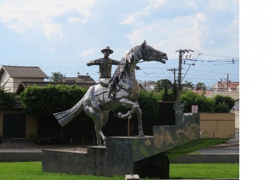 Escultura Milagre do cavaleiro ateu