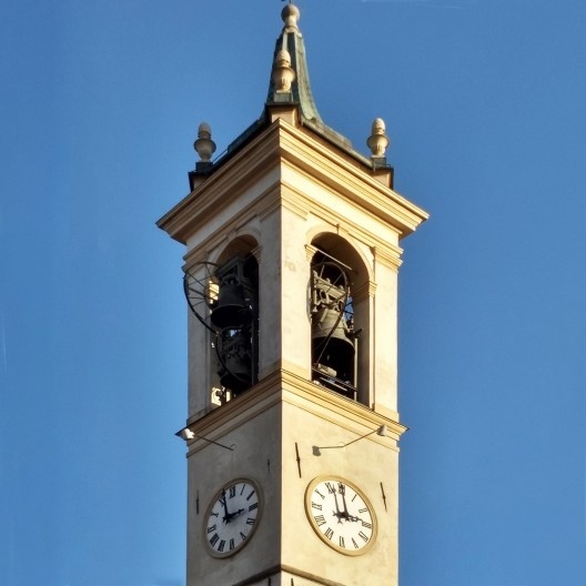 Chiesa Parrocchiale di San Giovanni Battista, campanário, Madone, Itália