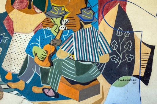 Restaurante, mural de Di Cavalcanti, detalhe, 1951