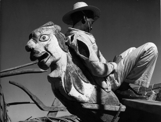 Carranca com homem, Rio São Francisco