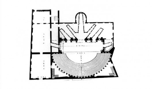 Planta do Teatro Olímpico de Vicenza