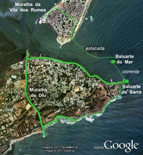 Fortificações pré-portuguesas no sistema fortificado da cidade de Diu