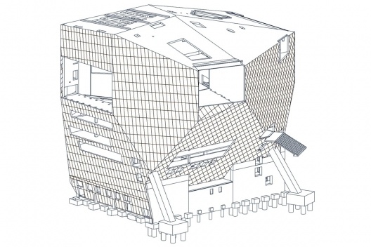 Casa da Música, volumetria final, Porto, 2005. Arquitetos Rem Koolhaas e Ellen van Loon / OMA