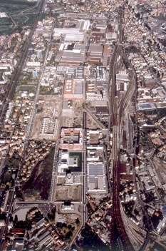 Renovação da área da Bicocca, Milão. Arquiteto Vittorio Gregotti