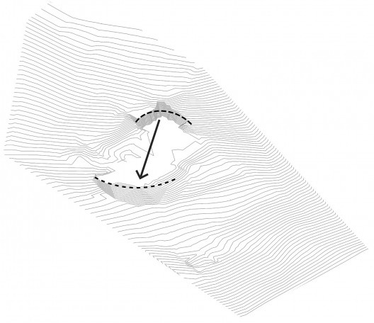 Casa Torreão, diagrama de implantação, Brasília DF, arquitetos Daniel Mangabeira, Henrique Coutinho e Matheus Seco