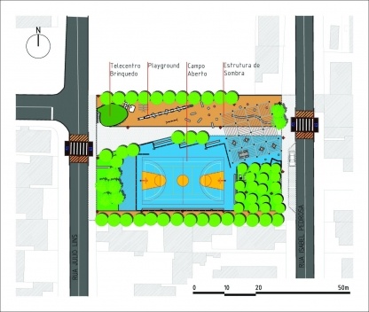 Planta Praça Ipê Amarelo