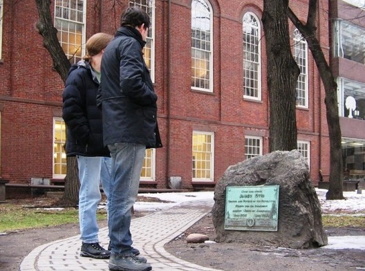 Turistas no Cranary Burial Ground, Boston MA