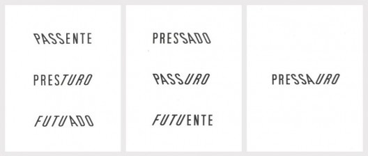 Pressauro, série Equivocábulos, Augusto de Campos, 1970