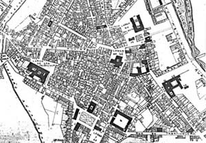 Planta do centro da cidade de São Paulo, 1881