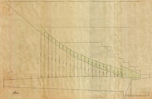 Cúpula da Câmara, fôrmas da casca elíptica, 1958