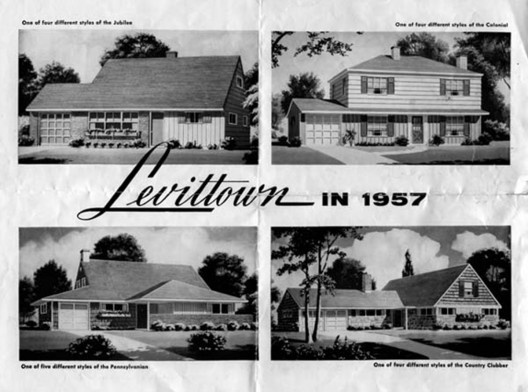 Modelos de Casas de Levittown. Pensilvânia, 1957