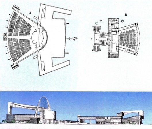 Palácio dos Sovietes. Projeto de Le Corbusier e Pierre Jeanneret