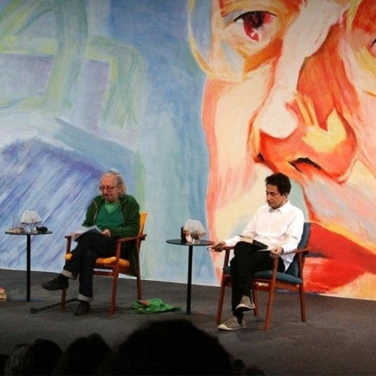 Antonio Risério e Eucanaã Ferraz, Flip, Paraty, julho de 2015