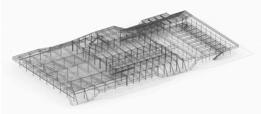 Mercabarna-Flor, modelo da estrutura, Barcelona. WMA - Willy Müller Architects