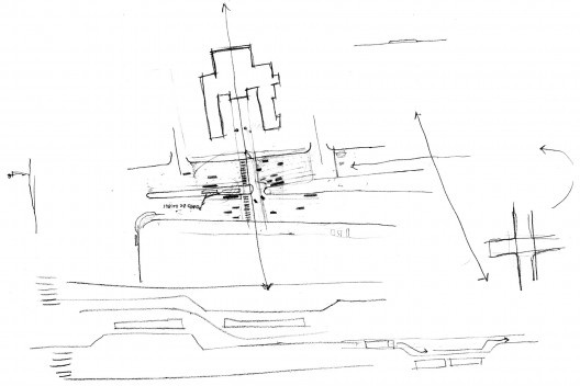 Oficina de desenho urbano MCB, esquema de transposição transversal para pedestres, São Paulo, 2011