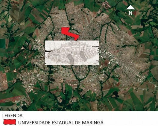Relação campus e projeto inicial da cidade