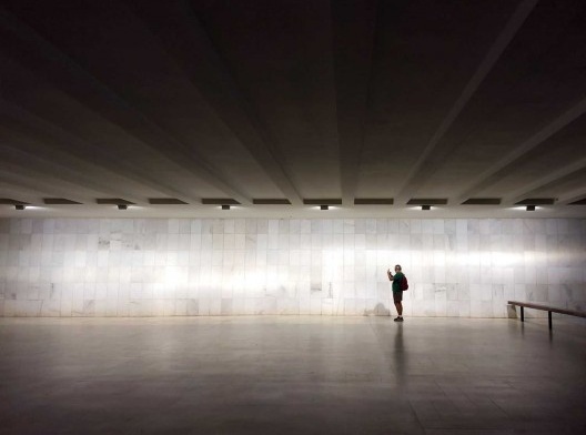 A escala ampla de Brasília também é presente no interior dos edifícios, nov. 2018