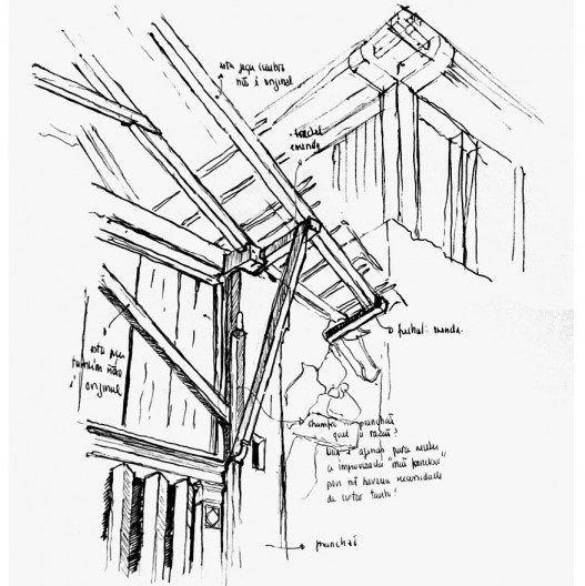 Sítio Santo Antônio, análise de trecho da capela anterior ao restauro