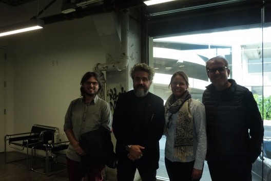 Da esquerda para a direita, Lucas C. M. Marques, Hernán Díaz Alonso, Mônica L. Bohrer e Sérgio M. Marques