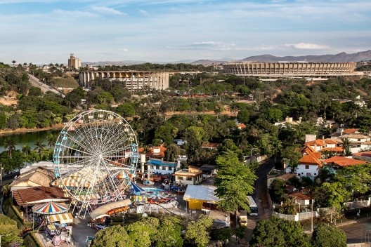 Novo Mineirão, vista panorâmica, Belo Horizonte MG. Projeto de reforma e adequação para Copa 2014 do escritório BCMF Arquitetos