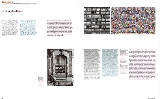 Seção Domèstica da revista espanhola Quaderns d´Arquitectura i Urbanisme, n. 260, jan./dez. 2010, p. 64-74