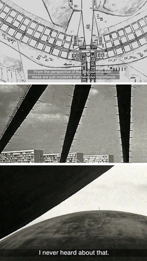 Clara Ianni, Forma Livre (Free Form), 2013, two-channel vídeo installation, black-and-white, sound, 7’14”, imagem retirada do corpo do livro, p. 52