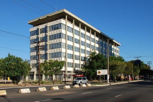 Secretaria Municipal de Obras e Viação – SMOV, Porto Alegre, 1966, arquitetos Moacyr Moojen Marques, João José Vallandro e Léo Ferreira da Silva