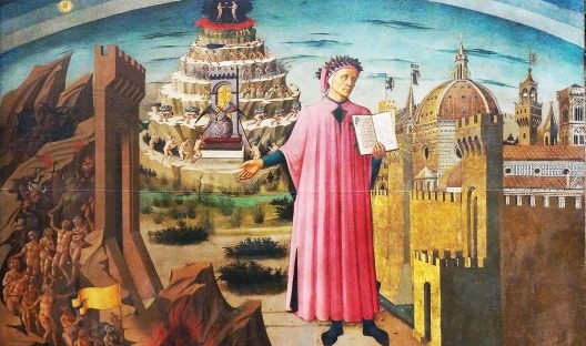 Domenico di Michelino, Dante lendo a Divina Comédia, Santa Maria del Fiore, Firenzi, 1465