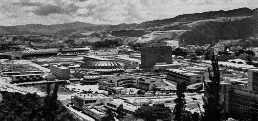 Cidade Universitária em construção, 1953