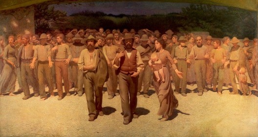 “O Quarto Estado”, pintura de Giuseppe Pellizza da Volpedo, 1901