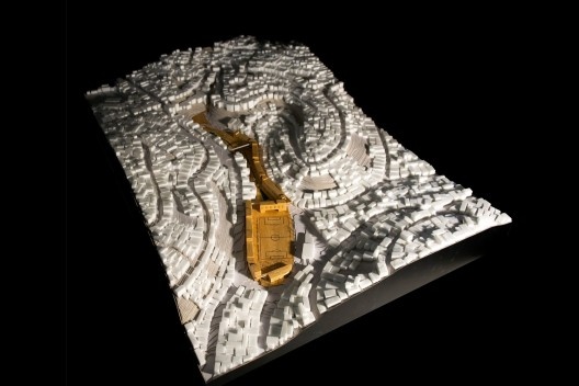 Parque Novo Santo Amaro V - Programa Mananciais, maquete física, São Paulo SP Brasil, 2009 – 2012. Arquitetos Héctor Vigliecca, Luciene Quel, Neli Shimizu e Ronald Fiedler Werner / Vigliecca & Associados