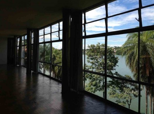 Cassino, vista da lagoa a partir do salão do 1º andar, Pampulha, Belo Horizonte