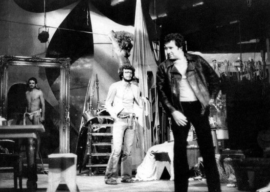 Pano de Boca. Autor e Diretor: Fauzi Arap. Produção: Benê Mendes, 1976. Na foto: Ademar Rodrigues (Pedro), João Signorelli (Marco), Clemente Viscaino (Tarso)