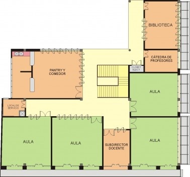 4. Escuela Taller “Ugo Luisi”, planta del segundo nivel