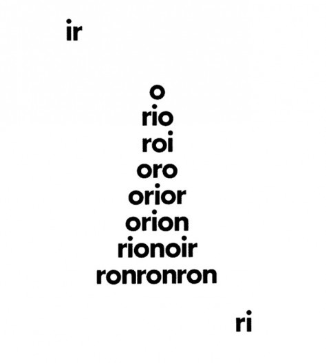 Tallose Berge (Rio), poema de Max Bense, 1965