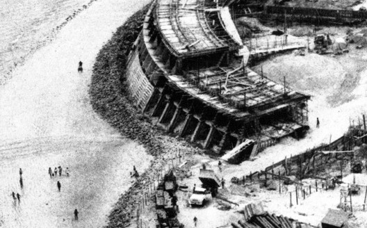 Vista das obras do Hotel Tambaú