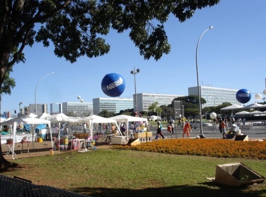 Esplanada dos Ministérios, Brasília em festa no aniversário de 50 anos, 21 de abril de 2010