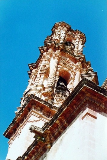 Taxco, torre do templo de Santa Prisca, 2001