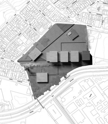 Campus UFABC, maquete física, Santo André SP Brasil, 2006. Arquitetos Claudio Libeskind, Sandra Llovet, David Ruscalleda e Mario Lotfi / Libeskindllovet Arquitetos