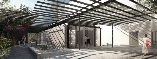 Vista sala de exposição