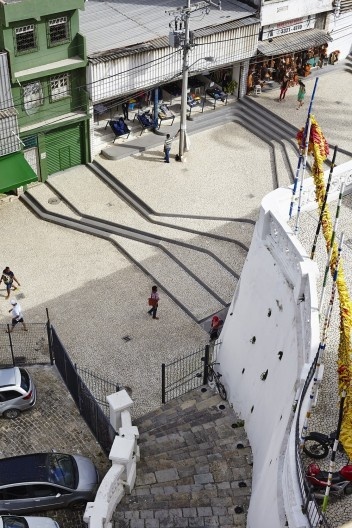 Praça e ladeira da Barroquinha, vista superior. Metro arquitetos associados
