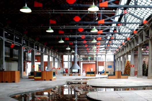 Espaço da lareira, Sesc Pompeia, São Paulo