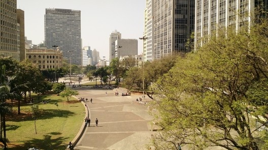 Vale do Anhangabaú visto do viaduto do Chá, São Paulo SP Brasil
