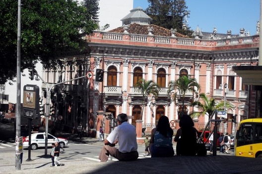Visto da Igreja Nossa Senhora do Desterro o Museu de Florianópolis, Centro Histórico, Florianópolis SC